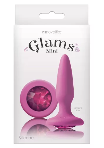Glams Anál plug Színes szilikon rózsaszín