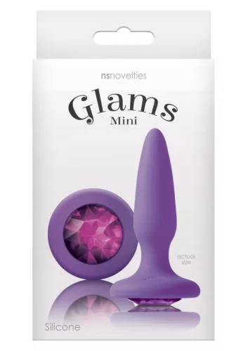 Glams Anál plug Színes szilikon lila