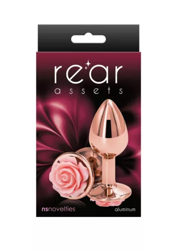 Rose Anál plug Könnyű kivitel Rózsaszín kicsi