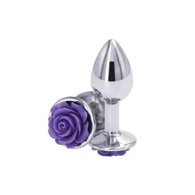 Rose Anál plug Kis méret Lila könnyű alumínium