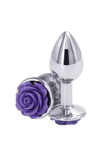 Rose Anál plug Kis méret Lila könnyű alumínium