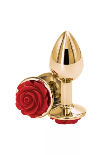 Buttplug Könnyű alumínium Anál plug Piros kicsi