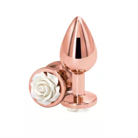 Buttplug análdildó alumínium közepes fehér