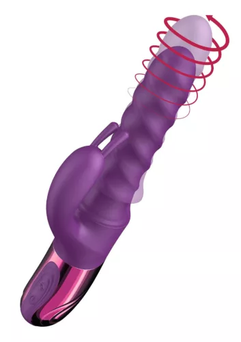 She.E.O Vibrátor Rezgő, Forgó, 25-28 cm, Rózsaszín