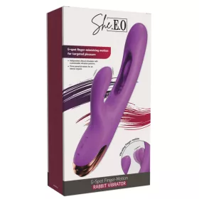   She.E.O Vibrátor G-pont mozgatás, 10 rezgésfokozat, USB töltés 24 cm lila