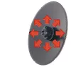 Tükrös SLING PORTATIVE – törhetetlen fém tükör 40 cm