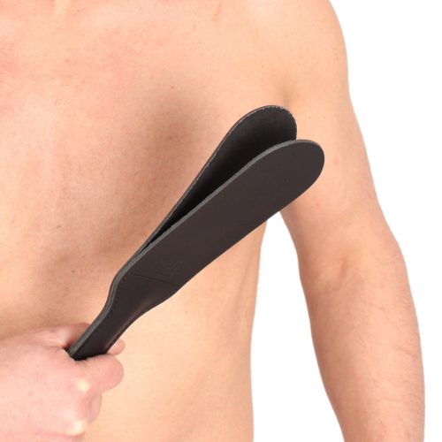 Prémium bőr korbács – 31cm x 7cm érzéki játékhoz