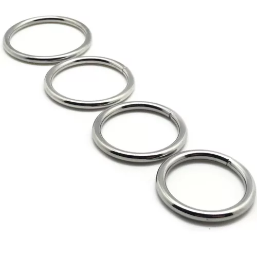 ROUND LIGHT – fém péniszgyűrű szett 4 db (35-50 mm)