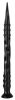 Pointed Twist M – prémium fekete dildó 50 cm hosszú