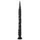 Pointed Twist M – prémium fekete dildó 50 cm hosszú