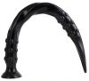 Pointed Twist M – prémium fekete dildó 50 cm hosszú