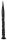Dildo Black – hegyes csavaros prémium eszköz 40 x 3 cm