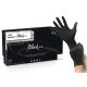 BLACK LX púdermentes latexkesztyű fekete x100