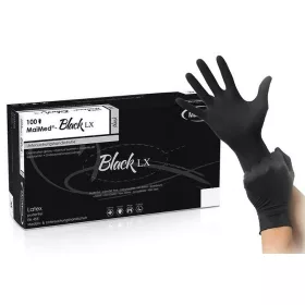 BLACK LX – 100 db pormentes latex kesztyű