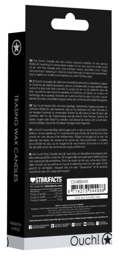 SM Wax – 4 darabos színes mini gyertya készlet