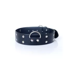   Fetish B sorozat BDSM nyakörv fém szegekkel állítható méret 4 cm széles fekete