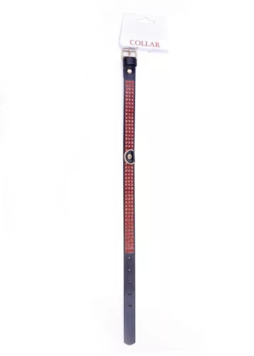 Fetish B Szíj Kristályokkal Állítható 36-42 cm Piros