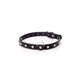   Fetish B Szexnyakörv állítható ezüst kristály 2 cm széles 36-42 cm
