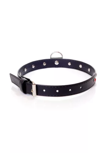 Fetish B Kötöző Állítható 36-42 cm piros kristály 2 cm széles