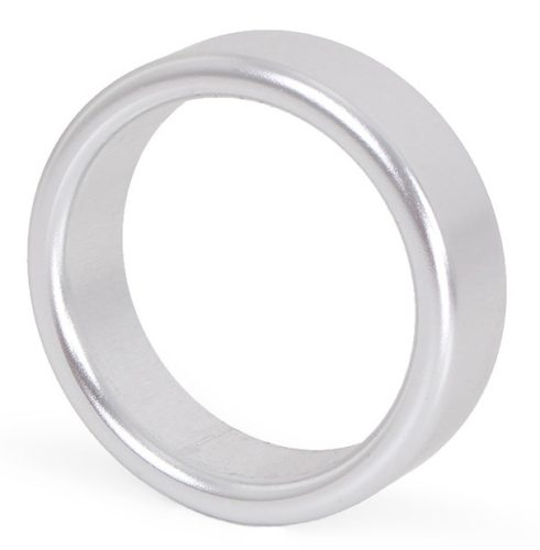 Prémium Alumínium Péniszgyűrű – 15 mm, Ezüst