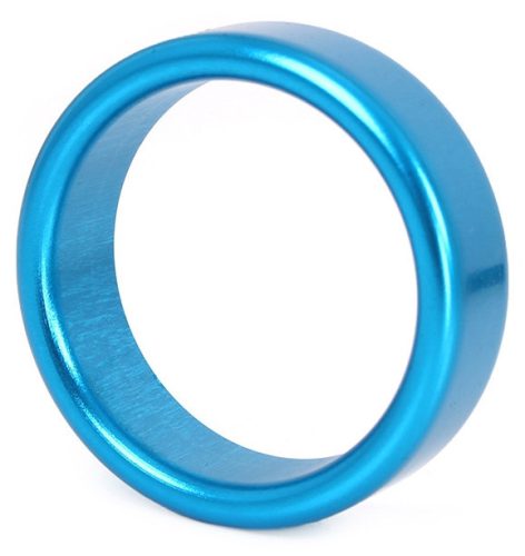 Prémium kék alumínium péniszgyűrű – 15 mm