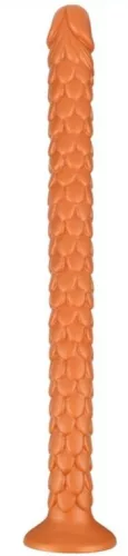 Flippy – puha vibráló dildó, 47 x 3,5 cm