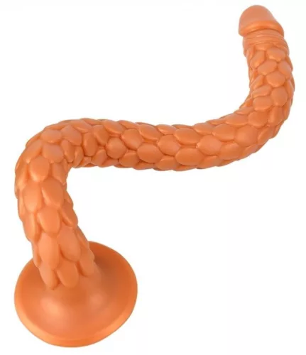 Flippy – puha vibráló dildó, 47 x 3,5 cm
