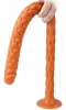 Flippy – puha vibráló dildó, 47 x 3,5 cm