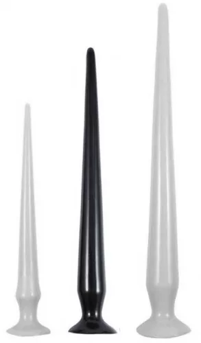 Dildo Tail Flex M – rugalmas, prémium fekete dildó