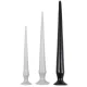 Dildo Tail Flex L – rugalmas fekete dildó 48 cm hosszú