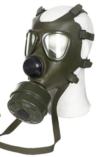 MP74 gázálarc szűrővel és táskával