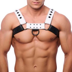 Snap Bőr Hám – Fekete-Fehér Prémium Kiegészítő