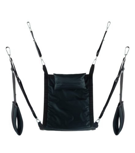 Rectangle Fabric Sling – prémium fekete függesztő szett