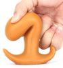 Plug Pods XL – prémium narancssárga análplug 14 x 6,5 cm
