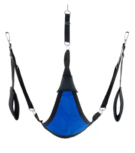 Triangle Fabric Sling - prémium szövet hintaszófa kékben