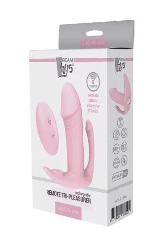 Vibes of Love Remote Tri-Pleasurer vibrátor rózsaszín