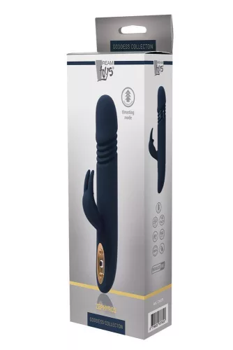 Goddess rabbit vibrátor lökő mozgás, 10 mód, vízálló 23 cm rózsaszín