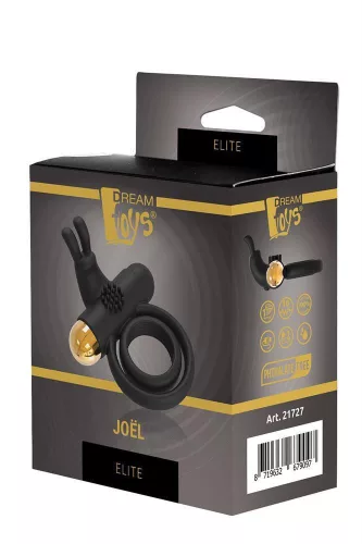 Dream Toys Penisgyűrű Rezgő 7 mód 9 cm fekete-arany