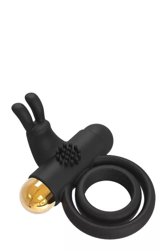 Dream Toys Penisgyűrű Rezgő 7 mód 9 cm fekete-arany