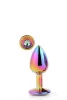 Gleaming Love Anál plug Csillogó, ékszeres 7,1 cm színes