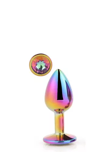 Gleaming Love Anál plug Csillogó, ékszeres 7,1 cm színes
