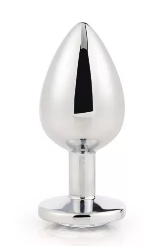 Gleaming Love Anál plug csillogó köves nagy ezüst