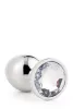 Gleaming Love Anál plug csillogó köves nagy ezüst