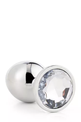 Gleaming Love Anál plug csillogó köves nagy ezüst