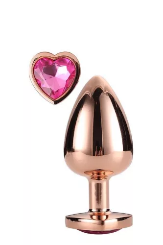 Gleaming Love Anál plug Ékszeres, nagy 9,5 cm rózsaarany