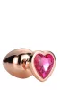 Gleaming Love Anál plug Ékszeres, nagy 9,5 cm rózsaarany