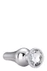 Gleaming Love Anál plug Szélesedő alap, ékszer 9 cm ezüst