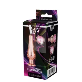   Gleaming Love Anál plug Kő díszítéssel 11 cm Aranyrózsa