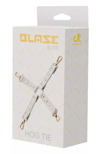 Blaze Elite Hogtie Kötöző 4 kampóval Fehér arany színű fém részletekkel