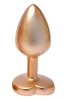 Gleaming Love Anál plug Tapered, biztonságos, arany kis méret